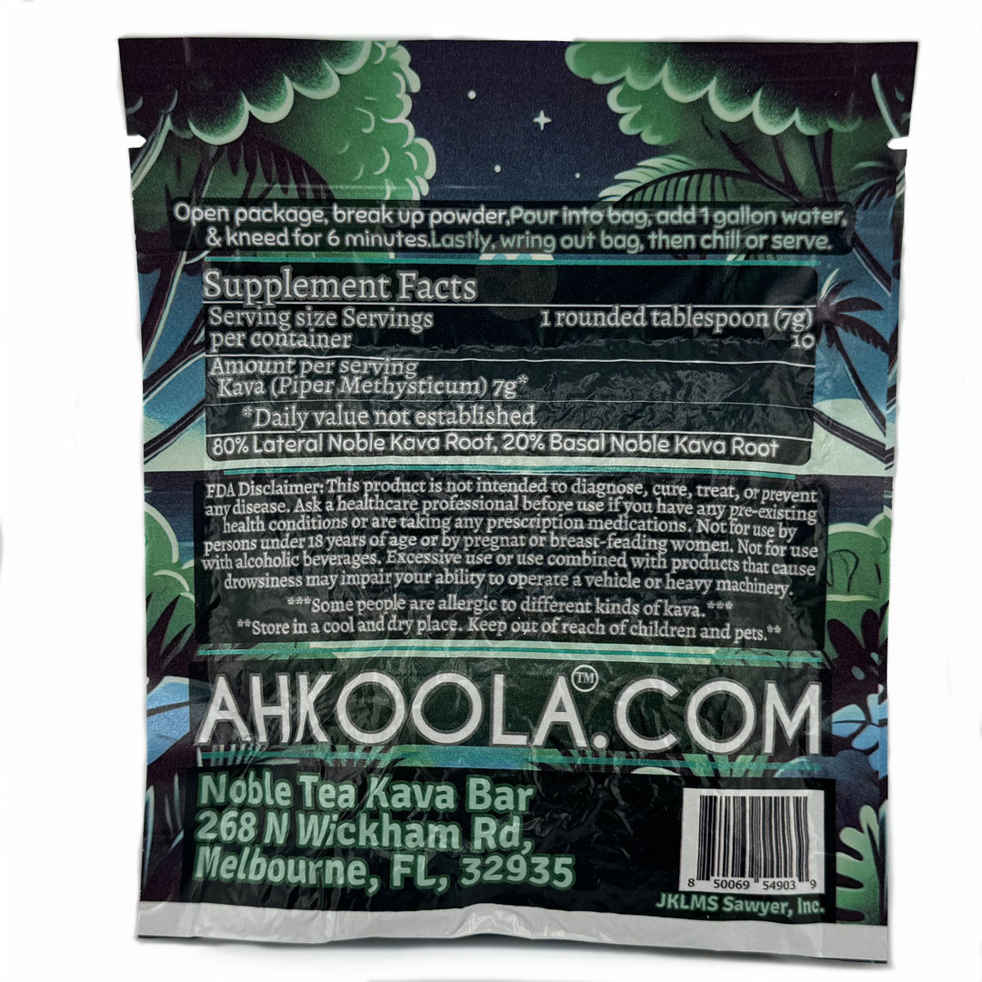 Ah'Koola™ Kava Noble Root Powder: Qamea