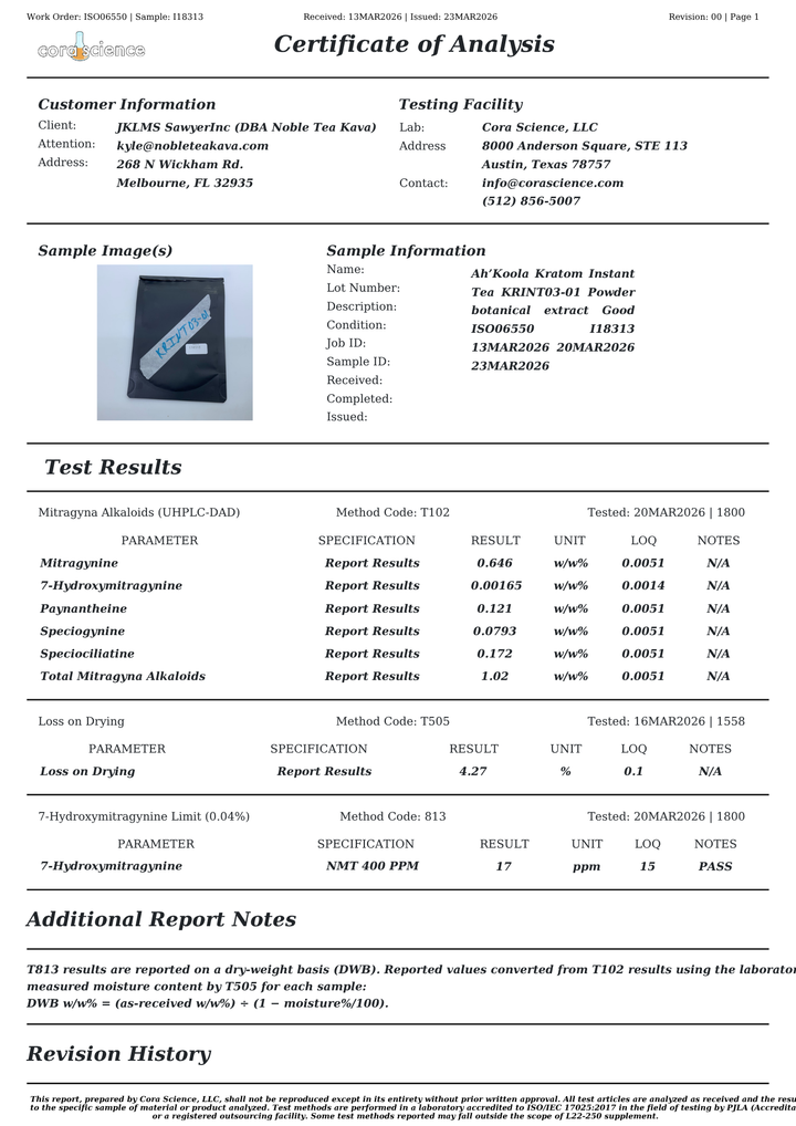 Ah'Koola™ Instant Tea Concentrate